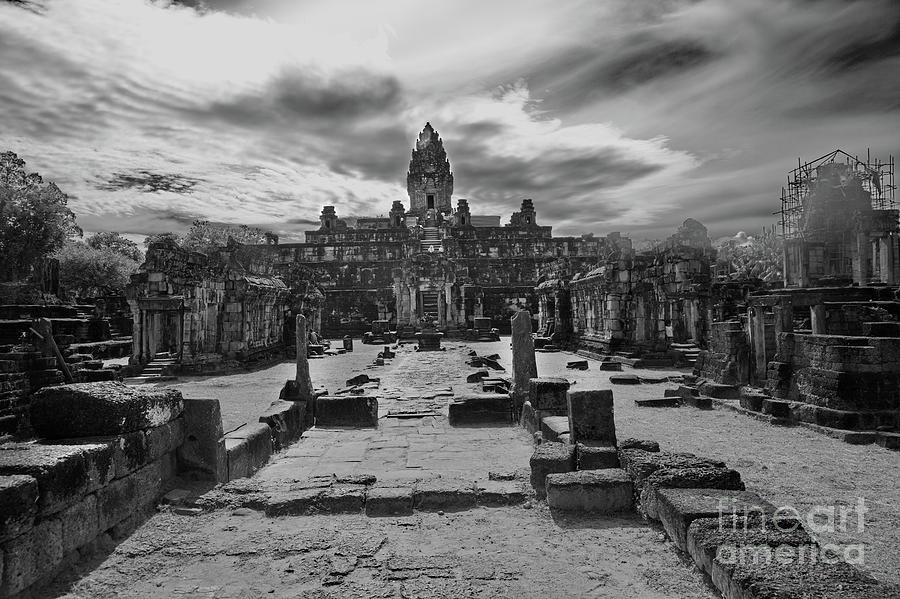Temple Photograph - Black Bakong Temple by Chuck Kuhn