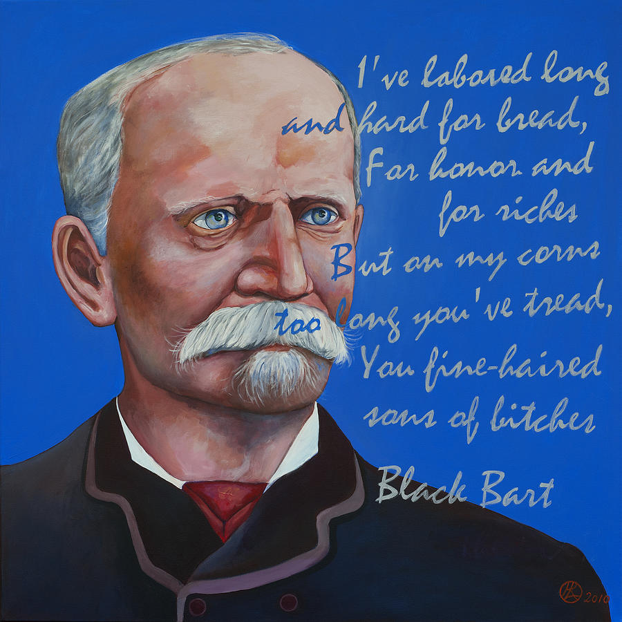 Black Bart Painting - Black Bart by Robert Lacy