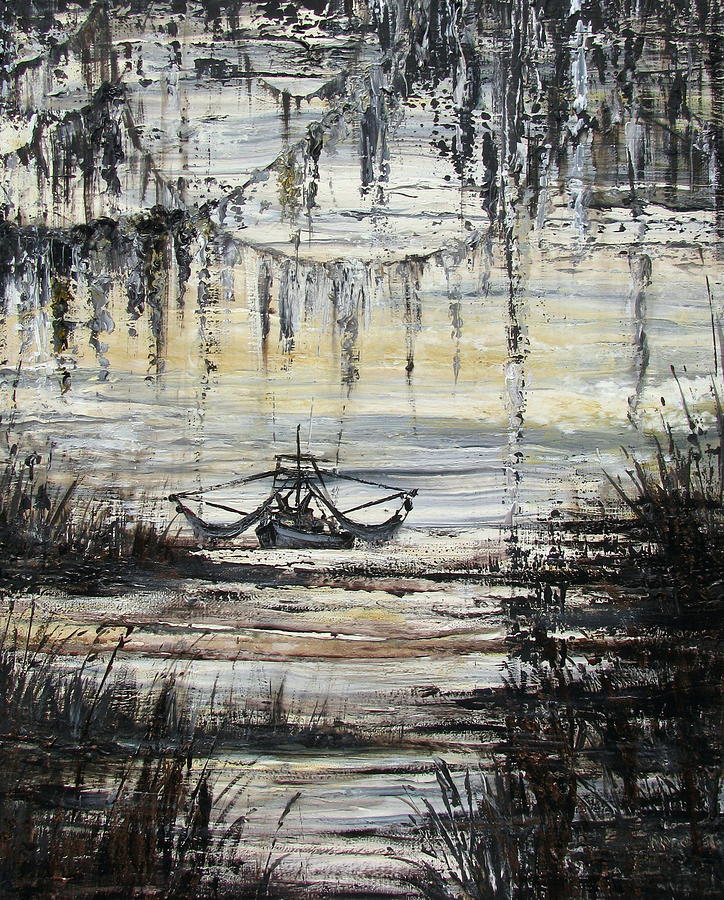 Black Bay Painting by Judy Merrell
