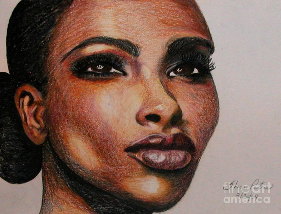Black Beauty 1 Drawing by Sheron Petrie