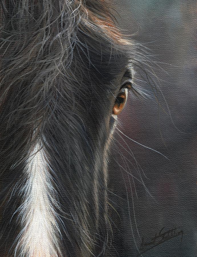 Black Beauty Painting by David Stribbling