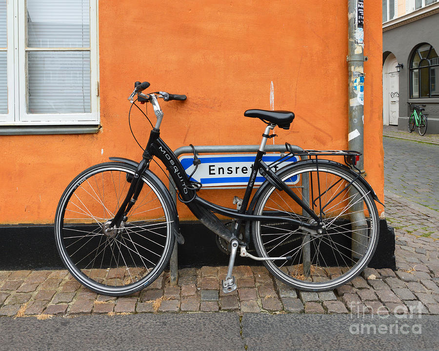 Black Bicycle, Aarhus, Denmark Photograph by Catherine Sherman