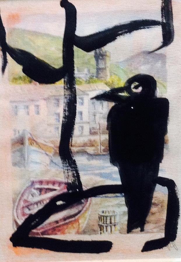 Black bird A Painting by Hae Kim