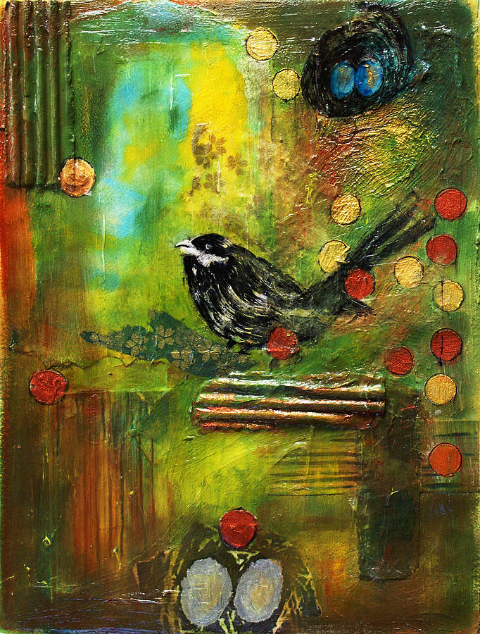 Black Bird Come Home Mixed Media by Ishita Bandyo - Fine Art America