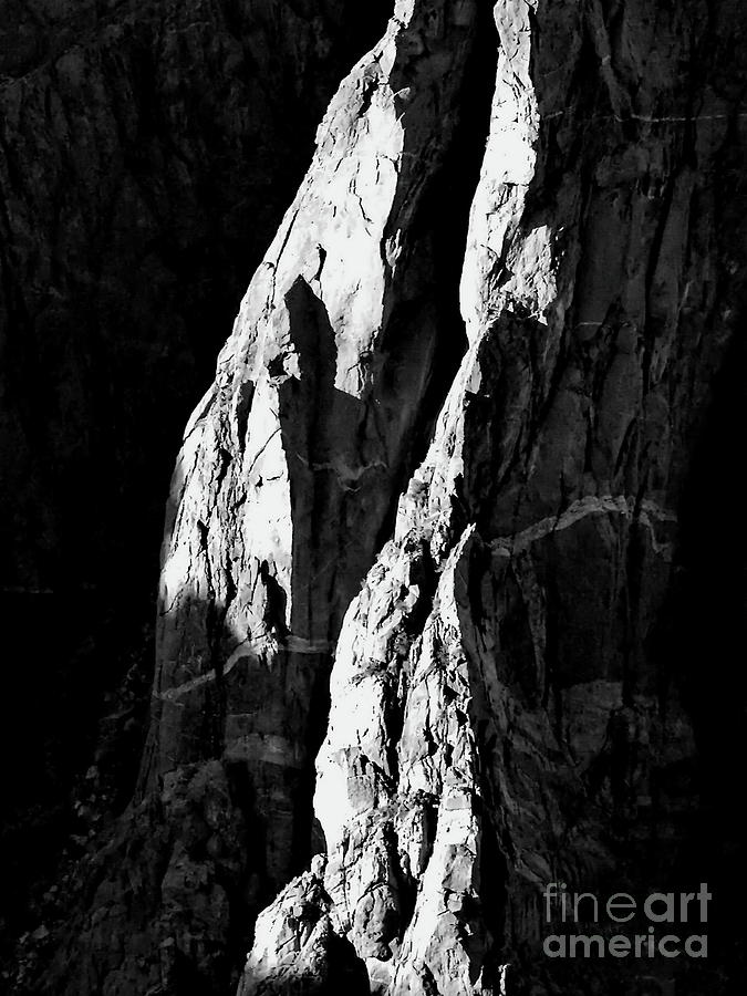 Black Canyon Slabs BW Photograph by Tim Richards