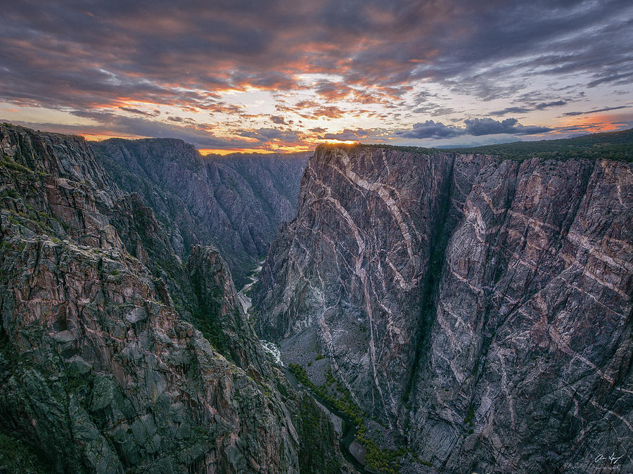 Black Canyon Sunset Photograph by Aaron Spong