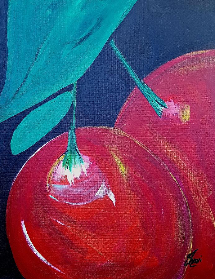 Black Cherry Painting by Shani Lasana