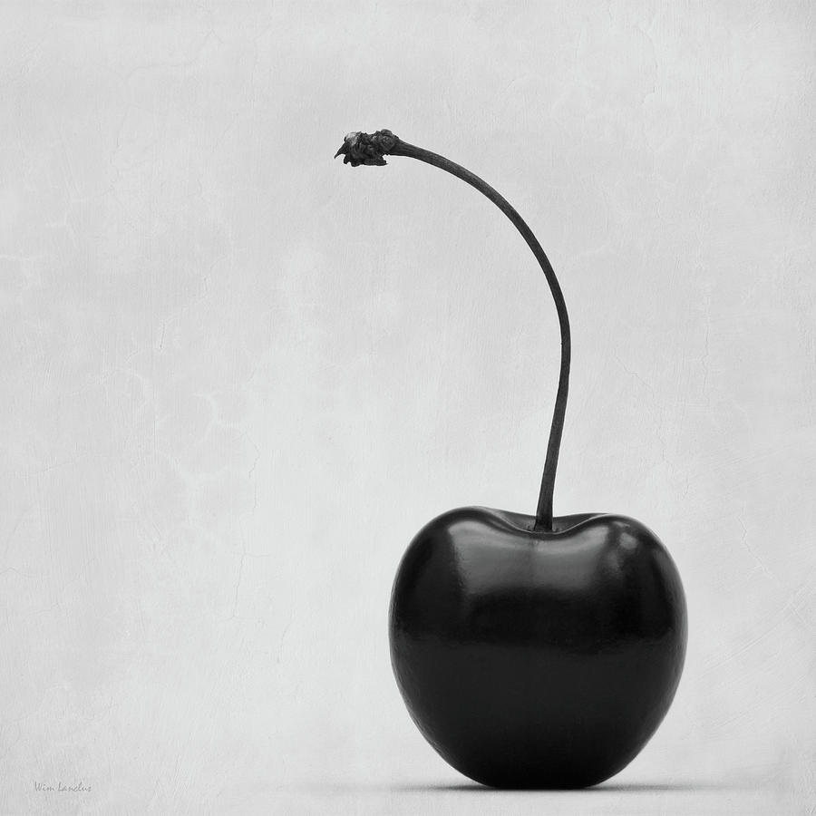 Black And White Photograph - Black Cherry by Wim Lanclus