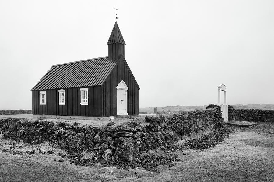 Black Church Iceland Photograph by Jerry Fornarotto
