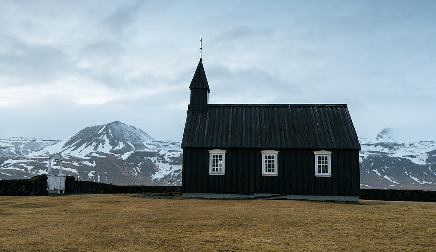 Black church of Budir, Iceland Photograph by Michalakis Ppalis