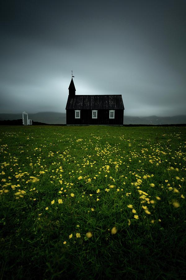 Black Church of Budir Photograph by Josh Eral