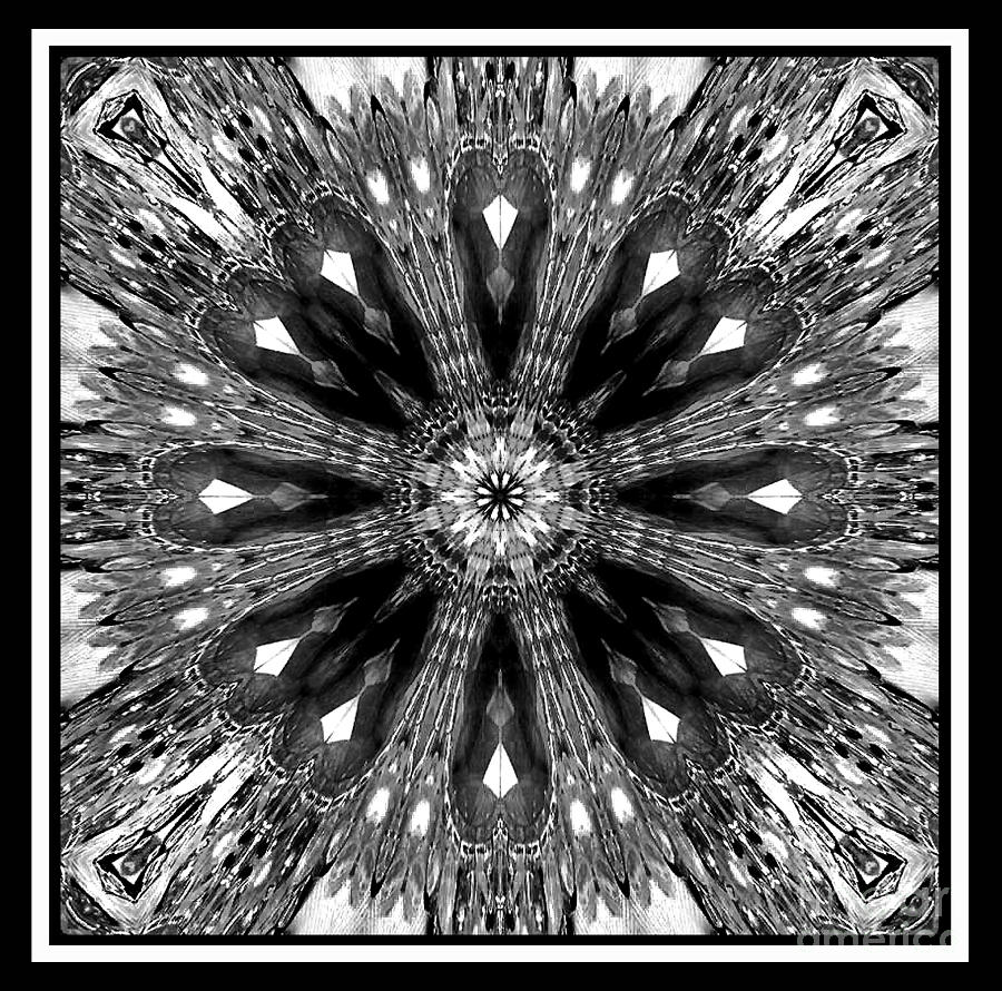 Black diamond star. Monochrome Digital Art by Sofia Goldberg - Fine Art ...