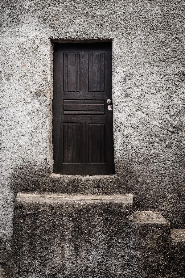 Architecture Photograph - Black Door by Marco Oliveira