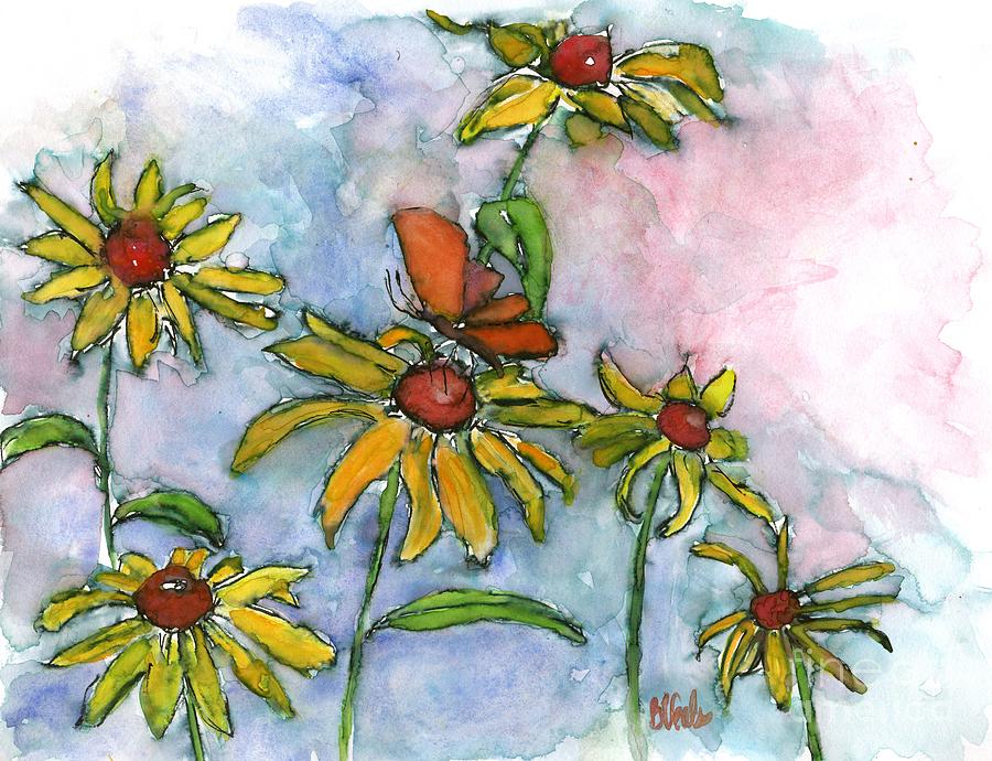 Black-eyed Susan and Guest Painting by Bev Veals