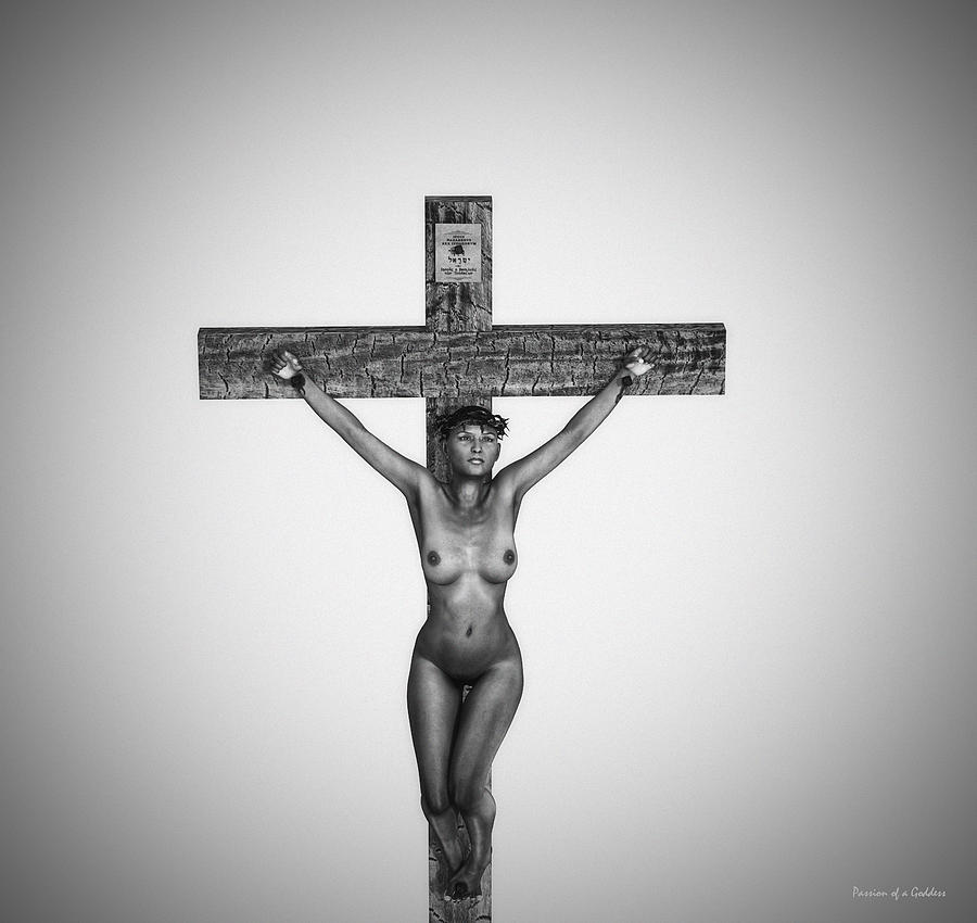 Landscape Digital Art - Black Female Christ in 3D by Ramon Martinez