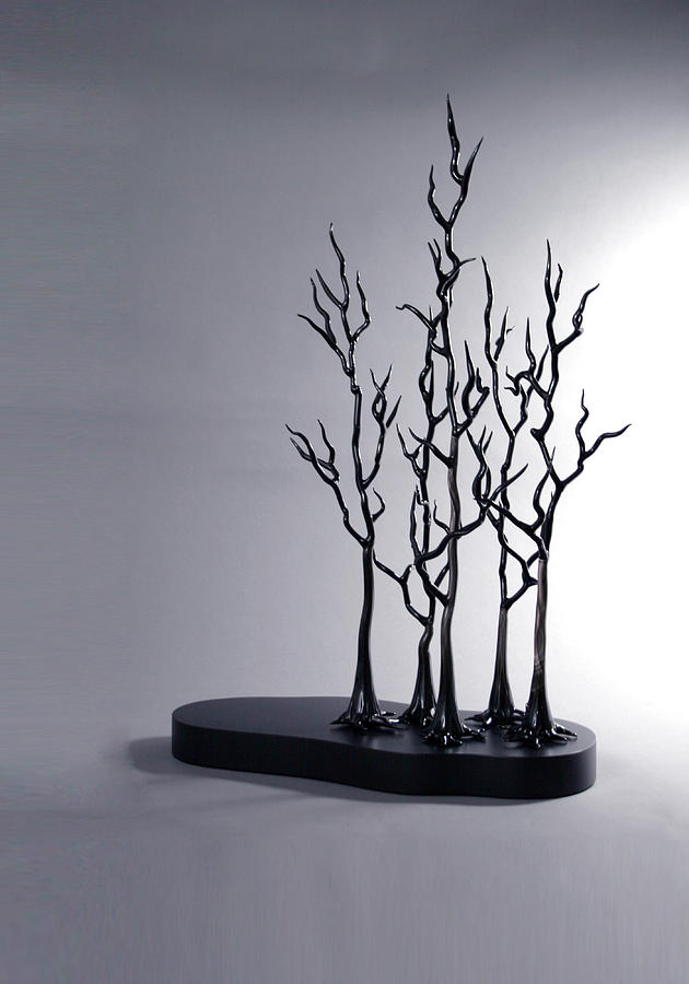 Tree Glass Art - Black Forest by Hans Godo Frabel