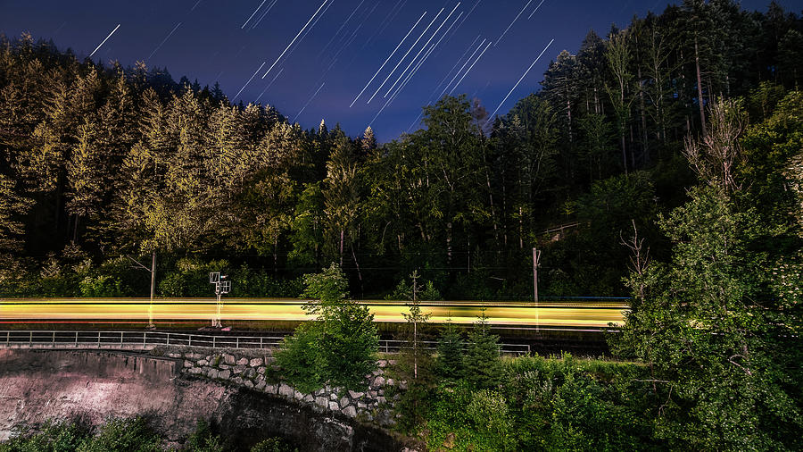 Black Forest Train - Baiersbronn, Germany - Travel photography Photograph by Giuseppe Milo
