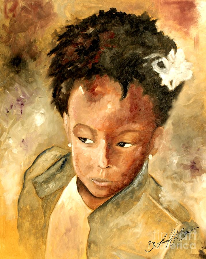 Black Girl Power Painting by Michael Borum | Fine Art America