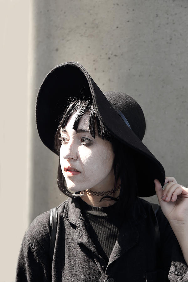 Black Hat Black Dress Photograph by Viktor Savchenko