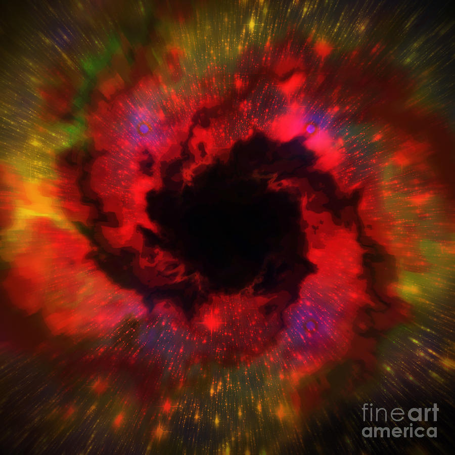 Black Hole Digital Art by Elizabeth McTaggart