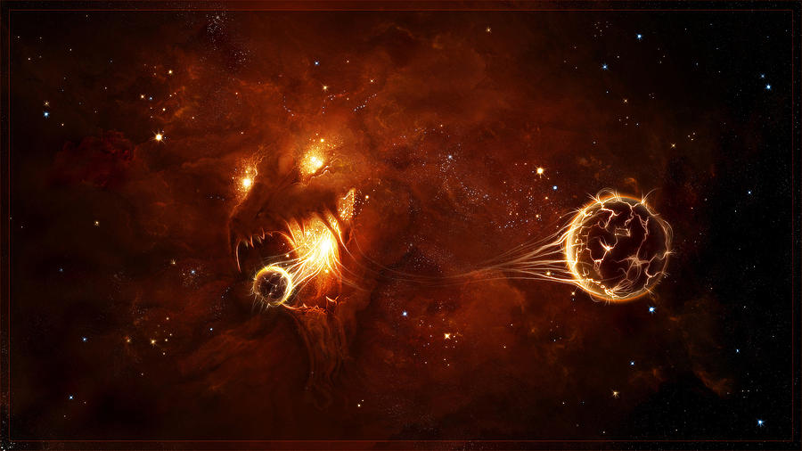 Space Digital Art - Black Hole by Super Lovely