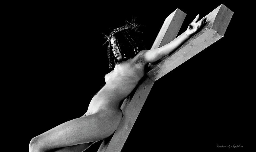 Black Jesus Photograph - Black Jesus in Dark II by Ramon Martinez