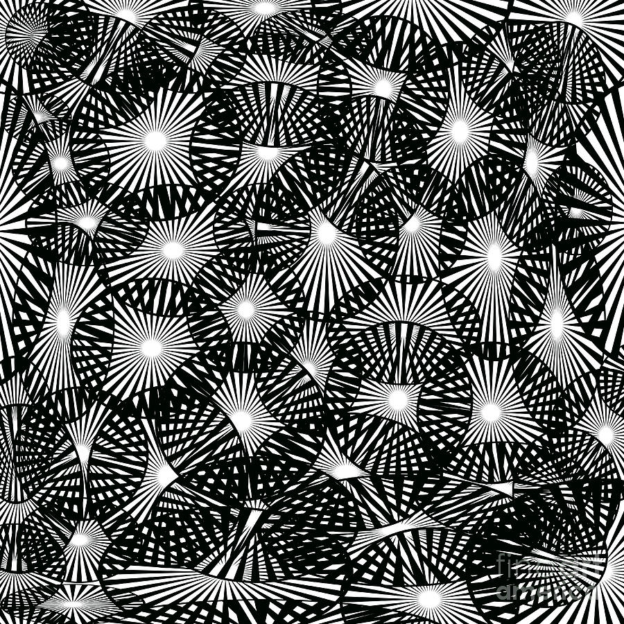 Black Lace Abstract Digital Art by Susan Stevenson