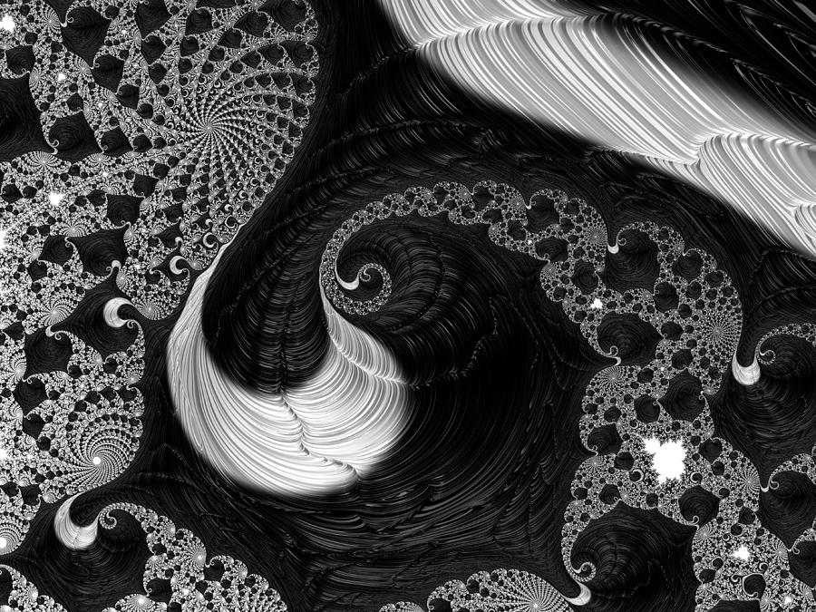 Black Liquor Fractal Digital Art by Amy Anderson - Fine Art America