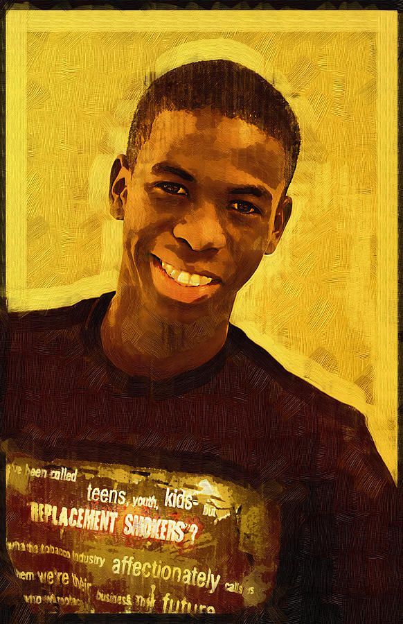 Young Black Male Teen 2 Photograph by Ginger Wakem