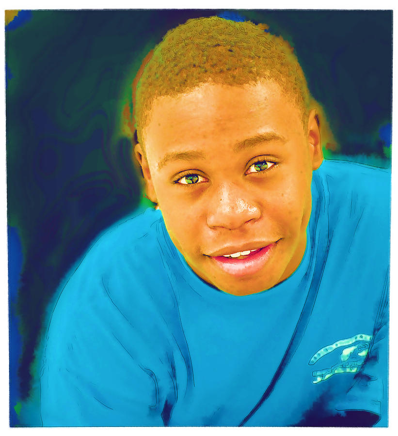 Young Black Male Teen 5 Photograph by Ginger Wakem