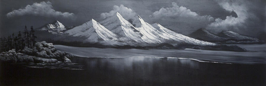 Black Mountain Painting by Russell Collins