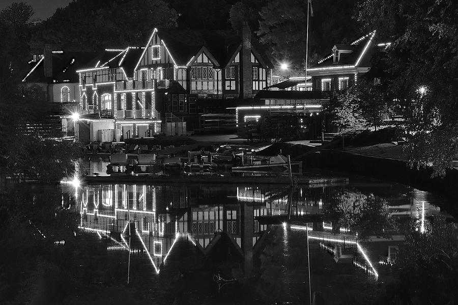 Black Night at Boathouse Row Photograph by Frozen in Time Fine Art Photography