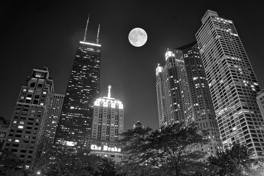 Black Night in Chicago 2017 Photograph by Frozen in Time Fine Art Photography