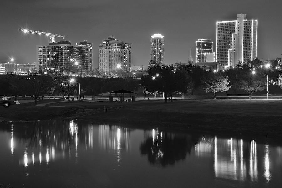 Black Night in Fort Worth Photograph by Frozen in Time Fine Art ...