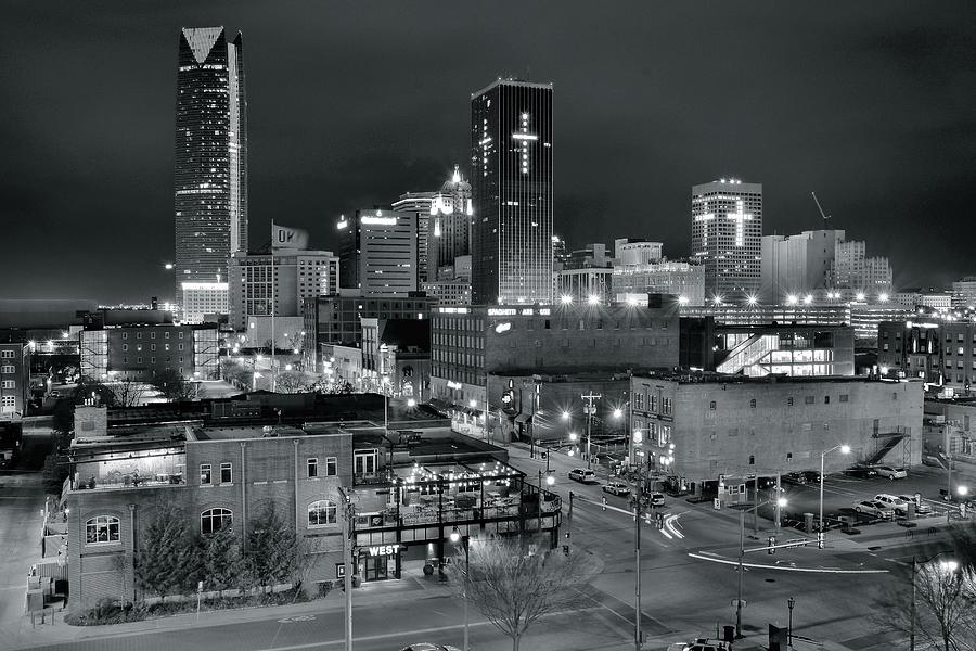 Black Night in OKC Photograph by Frozen in Time Fine Art Photography