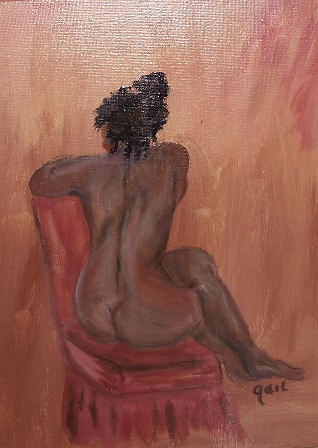 Black Porn Paintings - Black Nude Painting by Gail Hutslar - Fine Art America