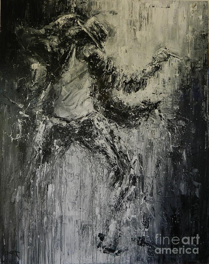 Black or White Painting by Dan Campbell