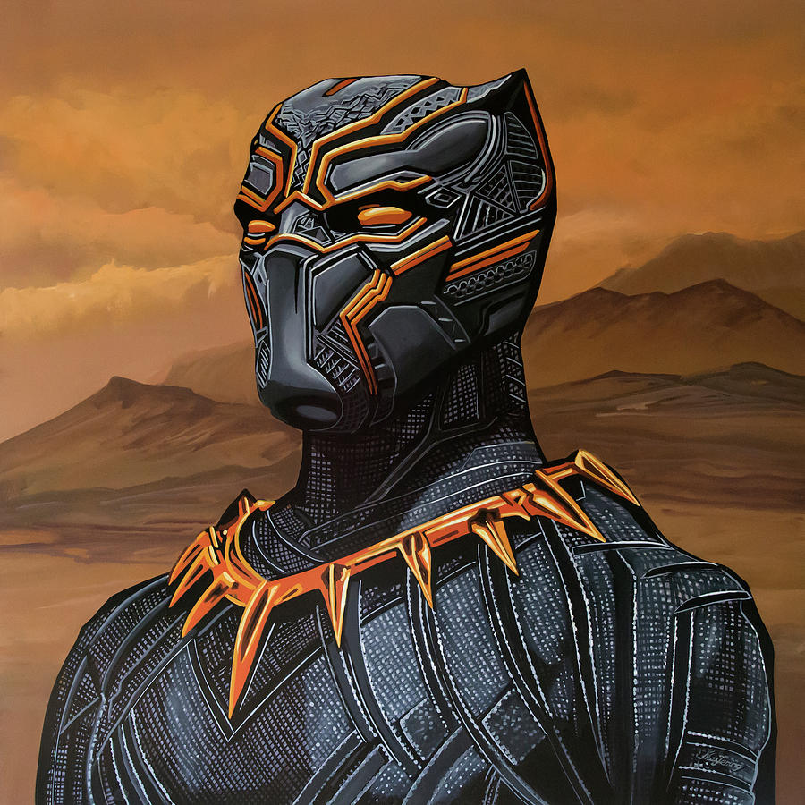 Black Panther Painting Painting by Paul Meijering