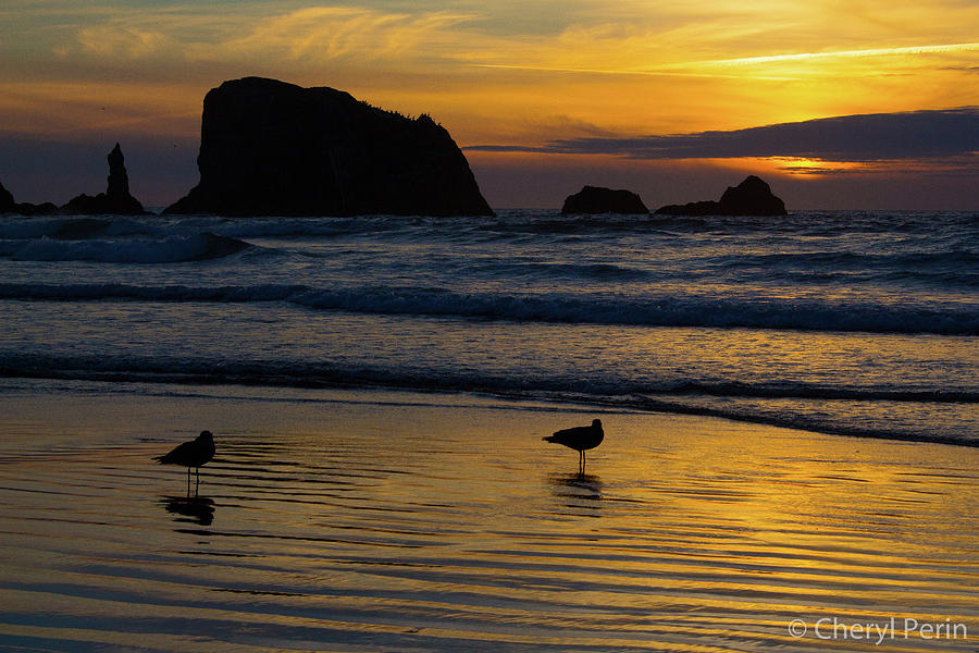 Black Rock Sunset Photograph by Cheryl Perin - Fine Art America