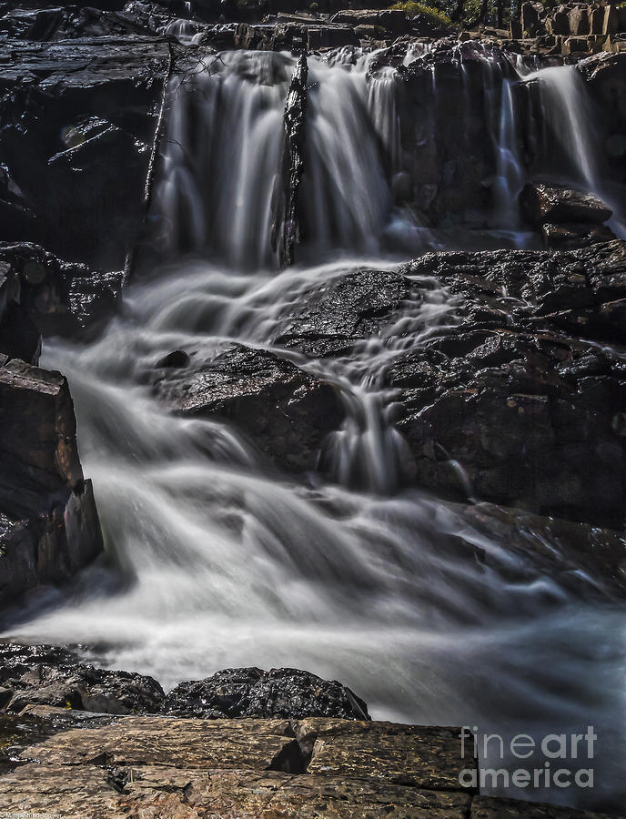 Fall Photograph - Black Rocks White Water by Mitch Shindelbower