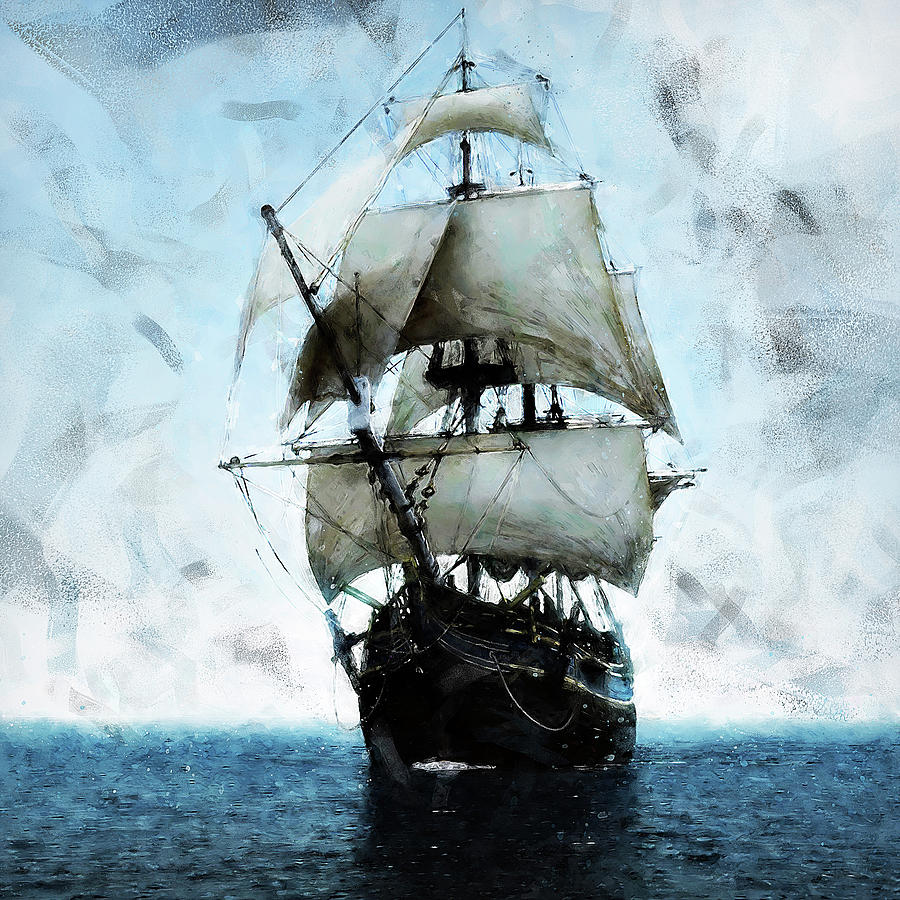 Black Sails - 09 Painting by AM FineArtPrints