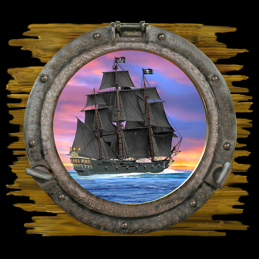 Black Sails of the 7 Seas Digital Art by Glenn Holbrook