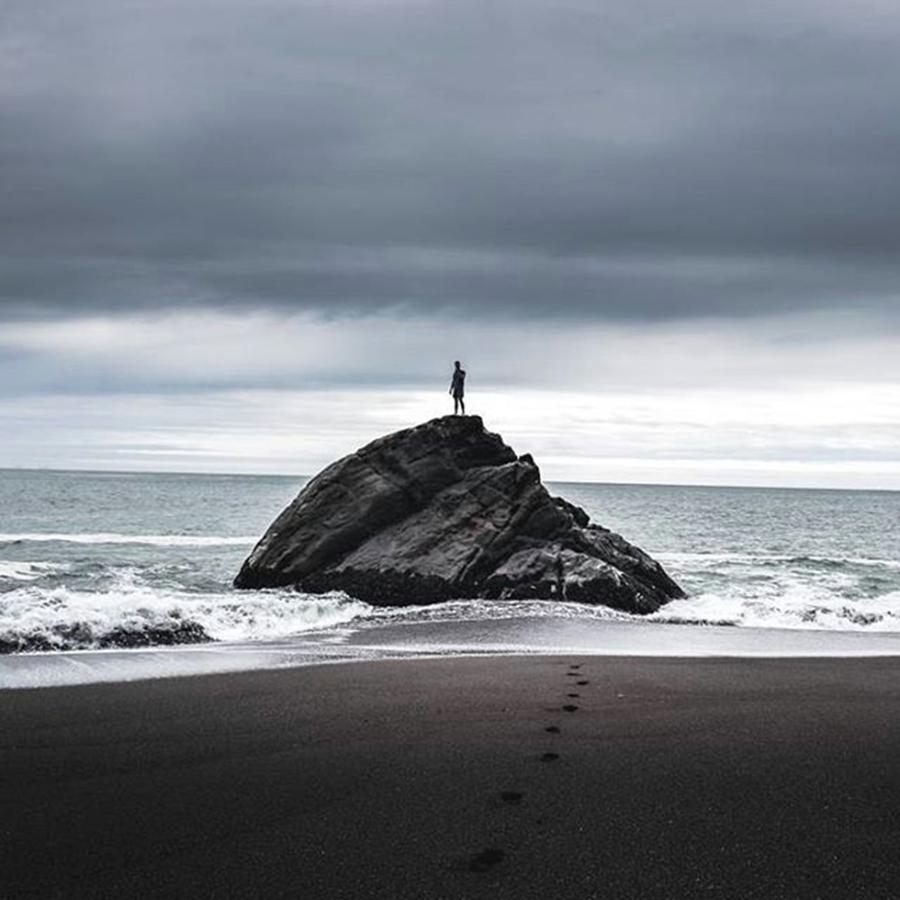 Sanfrancisco Photograph - Black Sands Beach In Marin County, Ca by Jesse L