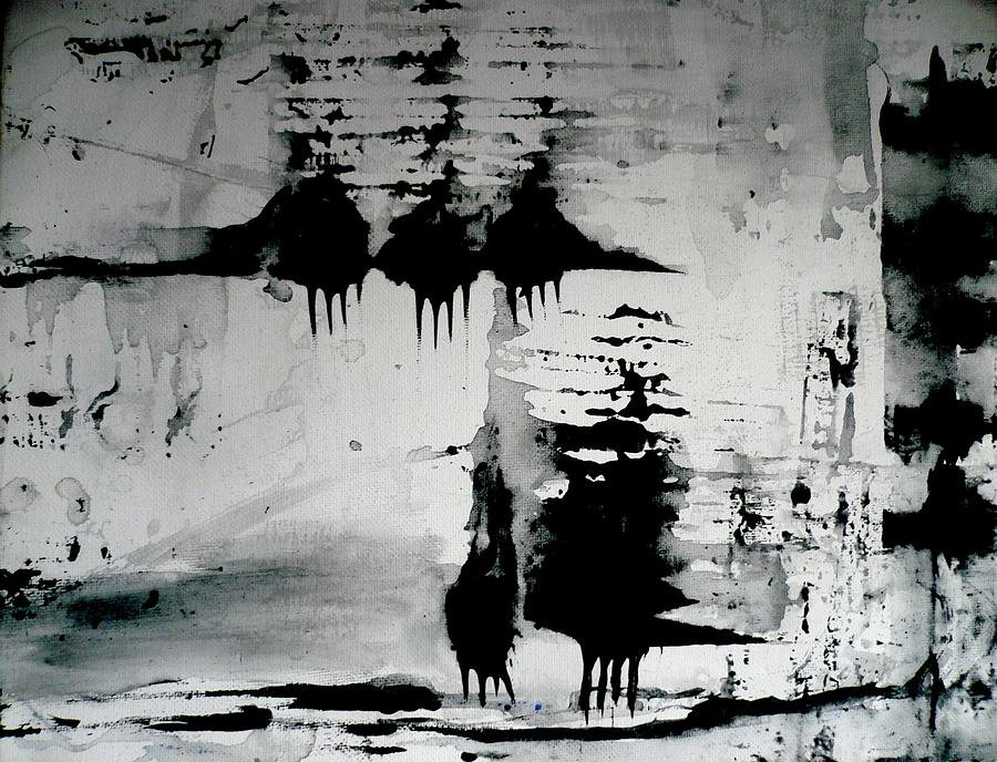 Black Sheep Abstract Painting by REA Gallery