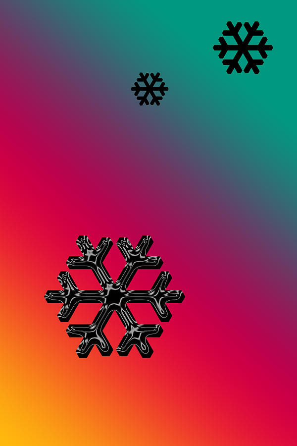 Black Snowflake Digital Art by Aimee L Maher ALM GALLERY