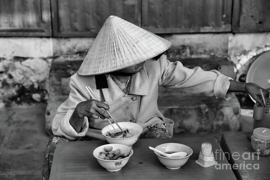 Black Soul Food  Pho Vietnam Photograph by Chuck Kuhn