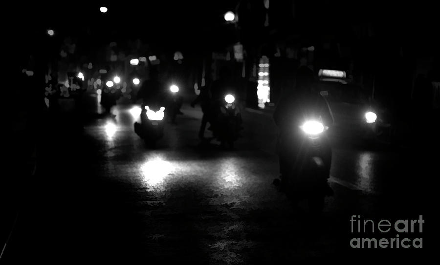 Black Streets Vietnam  Photograph by Chuck Kuhn