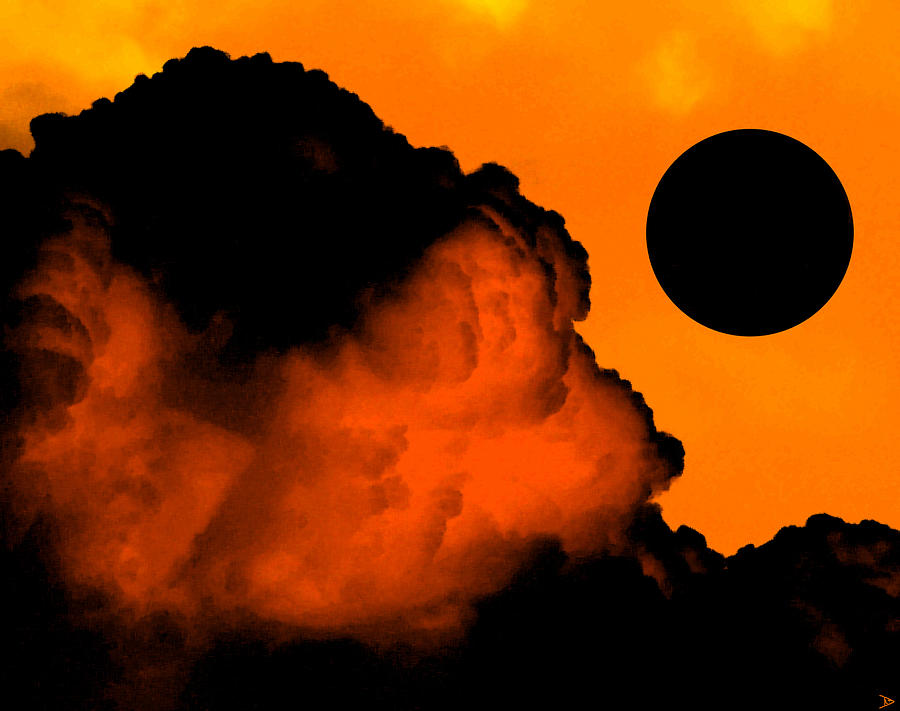 Black Sun Painting - Black Sun by David Lee Thompson