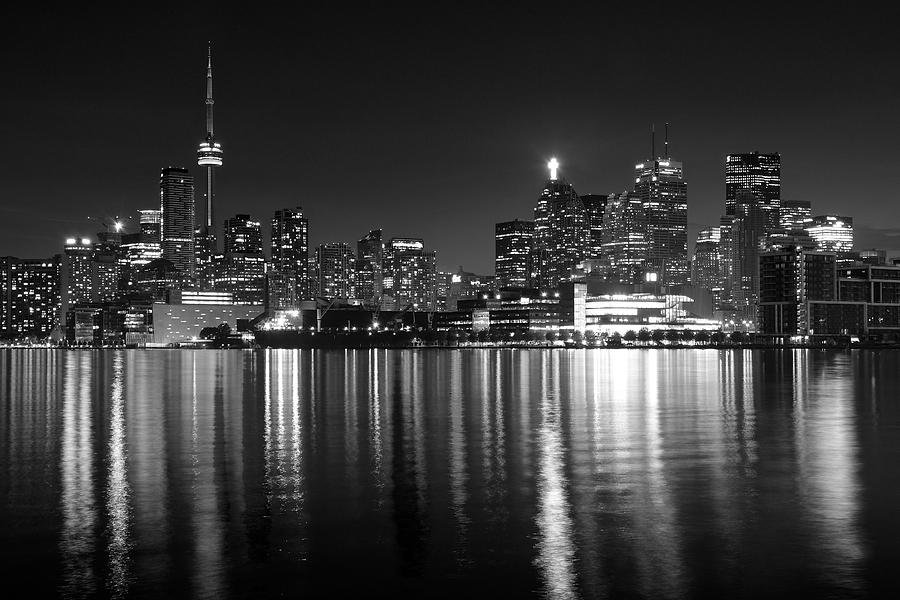Black Toronto Night Photograph by Frozen in Time Fine Art Photography