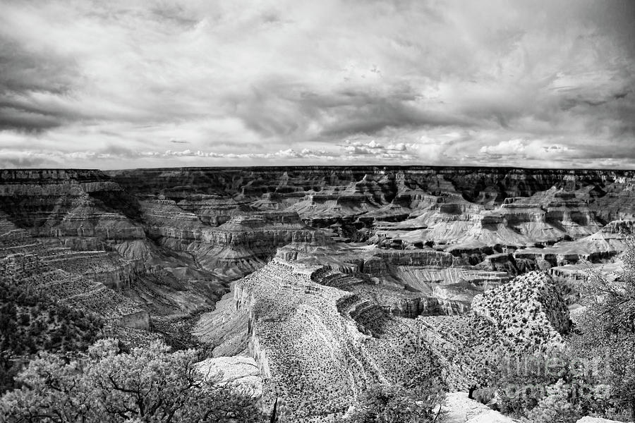 Black White Amazing Grand Canyon Photograph by Chuck Kuhn - Fine Art ...